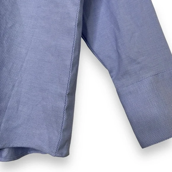 Alaska Luly Yang Blue Long Sleeve Button Down Flight Attendant Uniform Shirt 3XL - Picture 3 of 6